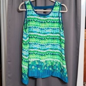 New Directions lightweight colorful top size M